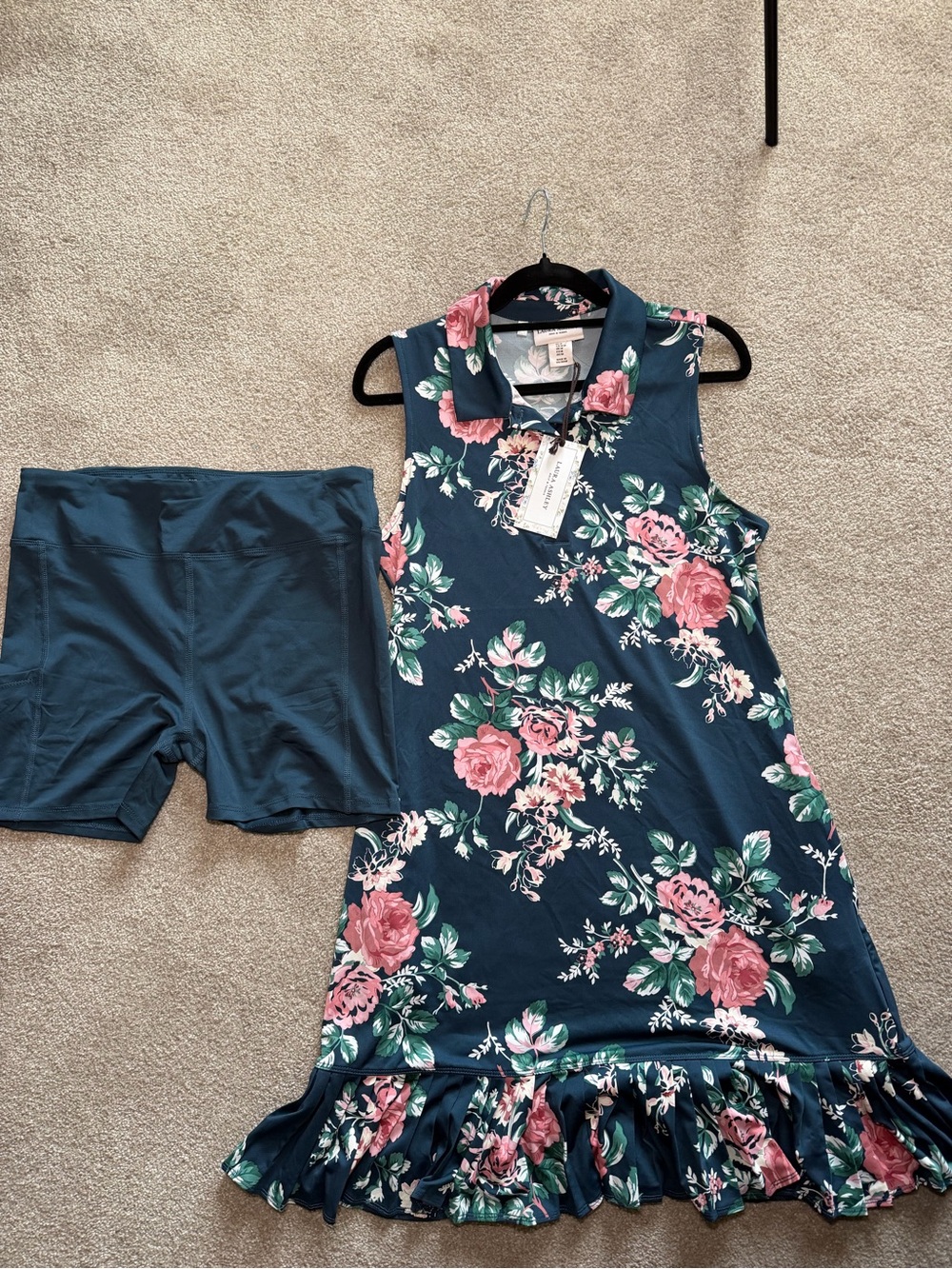 Laura Ashley Golf & Tennis Floral Dress & Shorts Set